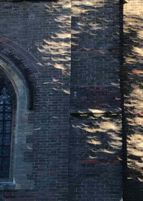Solar eclipse 2026. Images on wall