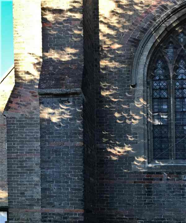 Solar eclipse 2026. Images on wall