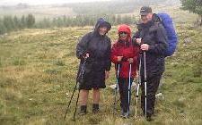 Soaking wet attempting walk around Mont Alambre