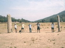 At the Col de Vaucanes - Menhir Dolman standing stones