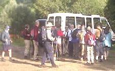 Near Moulin de Savin - setting off for our walk