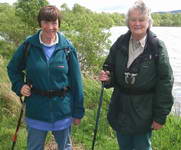 Walking around Loch Kinord near Dinnet, Ballater, Scotland.