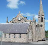 The church in Ballater.  We met near here each morning before going hill walking.