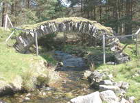 Small bridge on the old military road, where we had picnic lunch, as used on the walking holiday brochure cover.