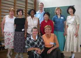 Group photo at the introductory class in the Madras College Gym