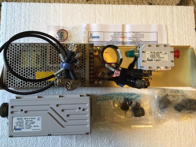 AMKOM 40 Watt Extended Ku BUC w/PS and Bias-T